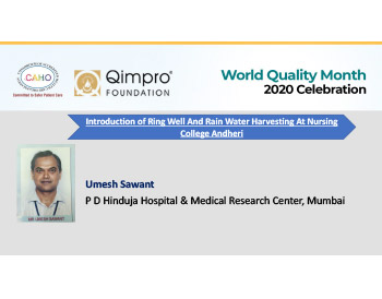 Ring Well And Rain Water Harvesting At Nursing College Andheri - P. D. Hinduja Hospital, Mumbai