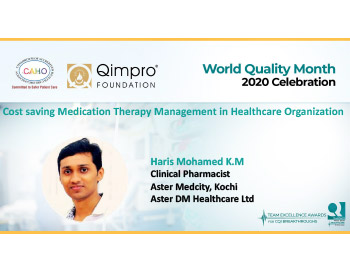 Cost Saving Medication Therapy Management In Healthcare Organization - Aster DM Healthcare Ltd