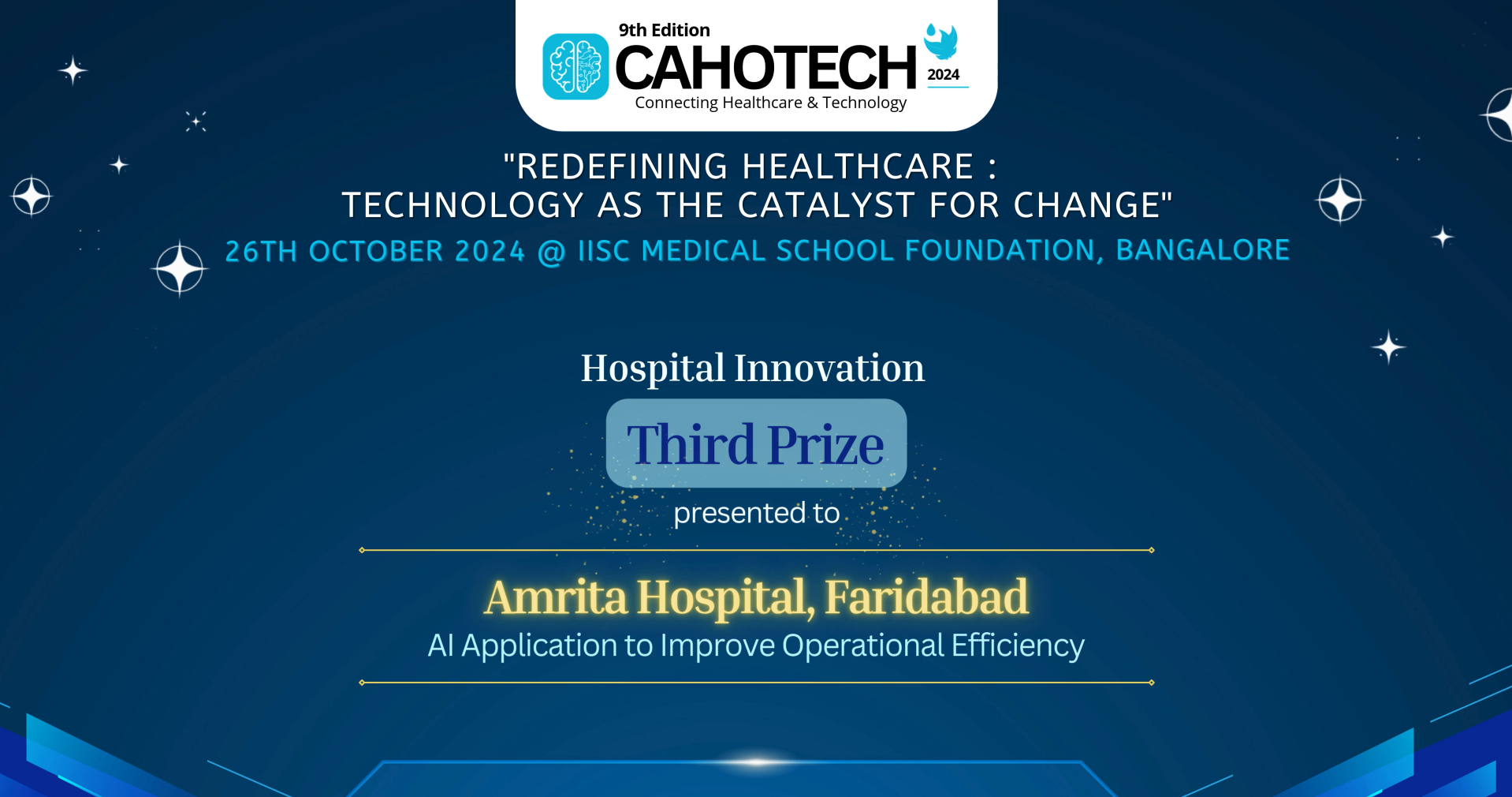 CAHOTECH 2024: Hospital Innovation - AI Application to Improve Operational Efficiency - Ms Melanie Rana