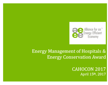 Driving Energy Efficiency