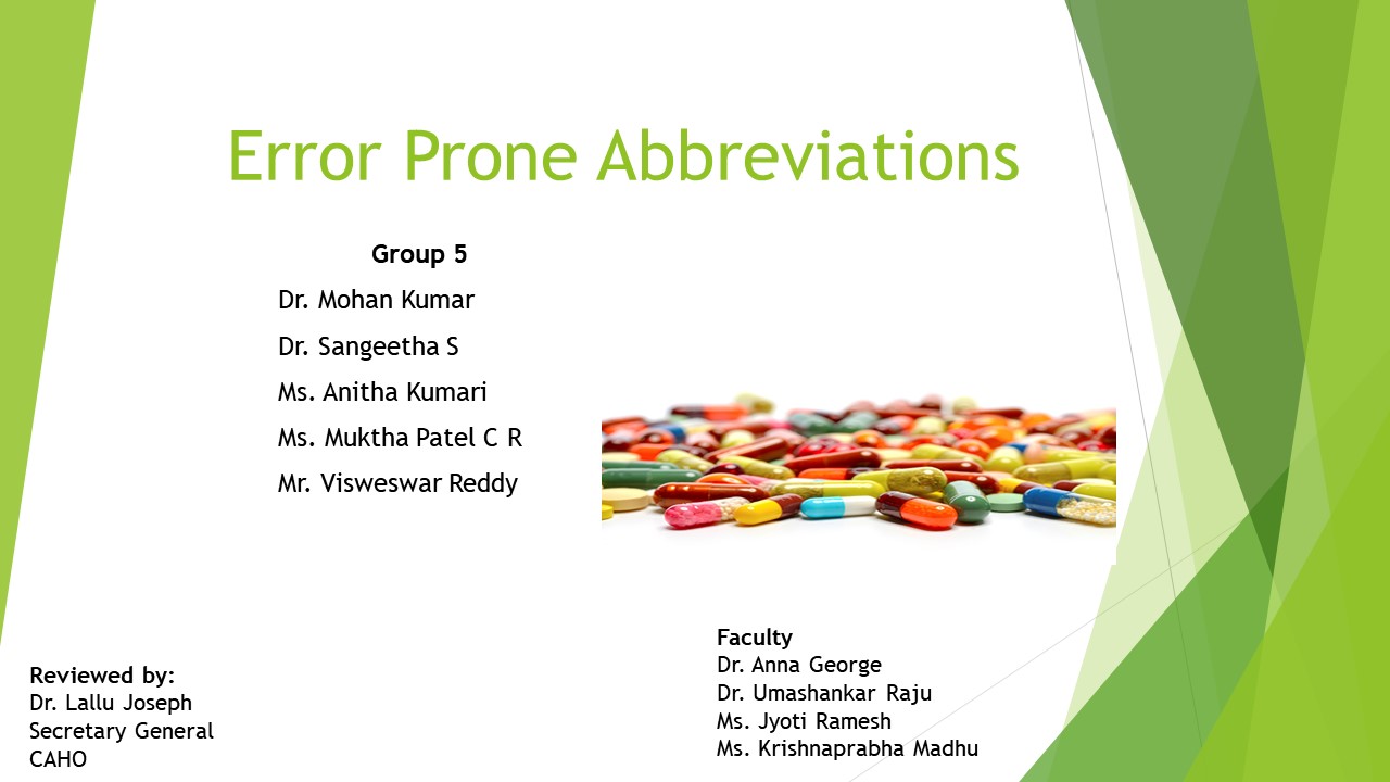 Error Prone Abbrevations