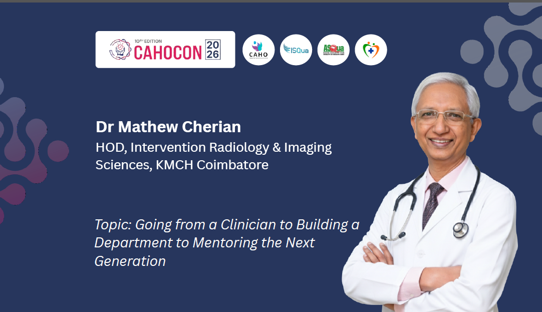 CAHOCON 2026-Clinical Grand Rounds—The Healing Touch: Going from a Clinician to Building a Department to Mentoring the Next Generation-Dr Mathew Cherian
